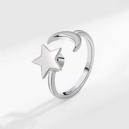 Mond & Stern Silber Ring