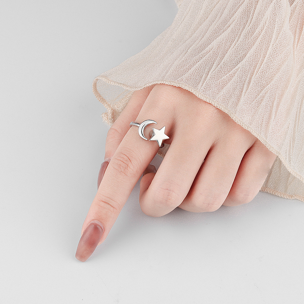 Mond & Stern Silber Ring