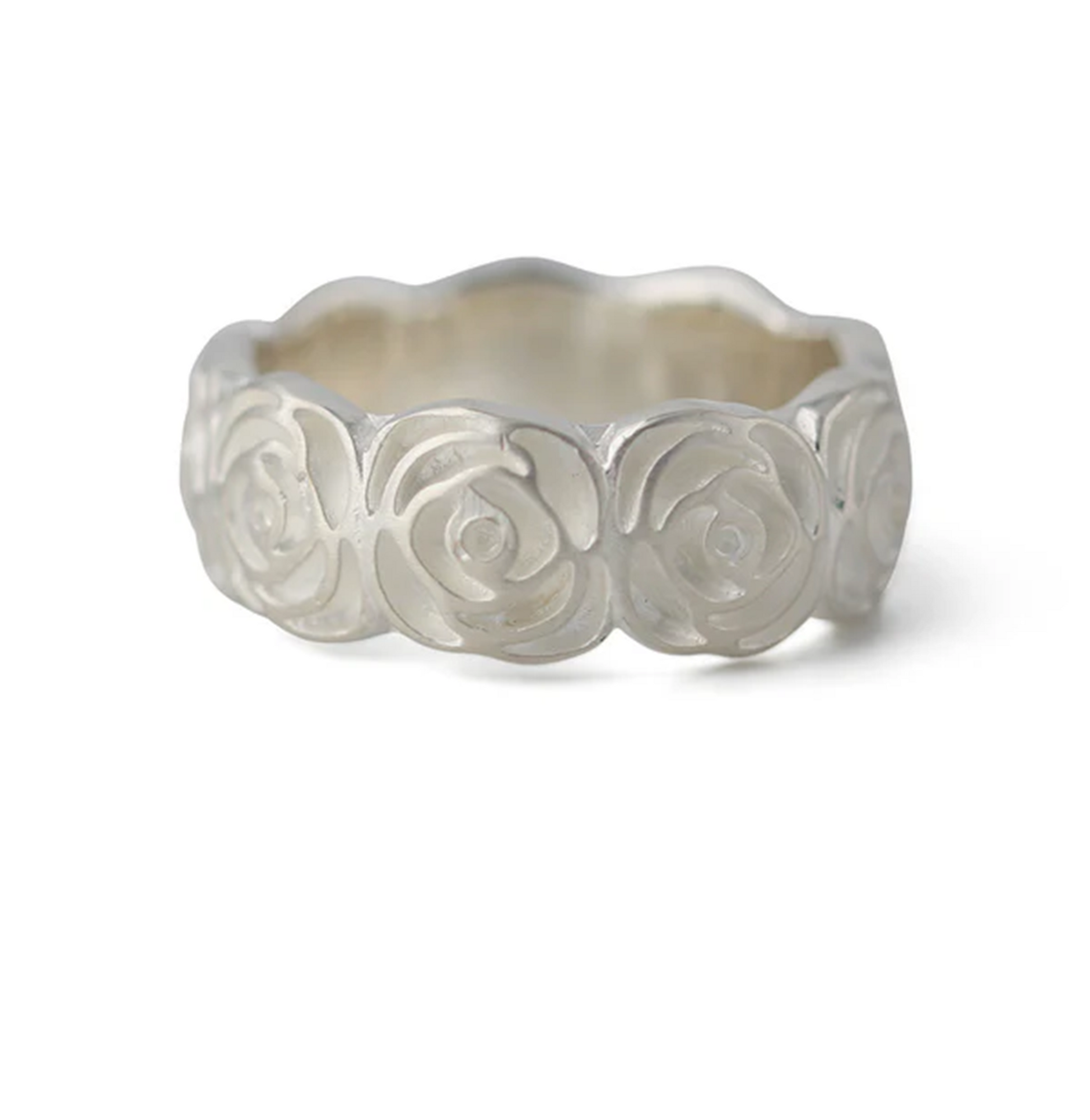 Silberring Rose aus 925er Sterling Silber mit Rosendesign, florale Eleganz und handwerklicher Präzision.