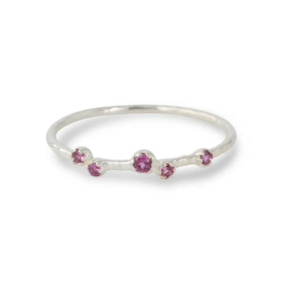 Silberring mit Rhodolith - Perla d'Oro