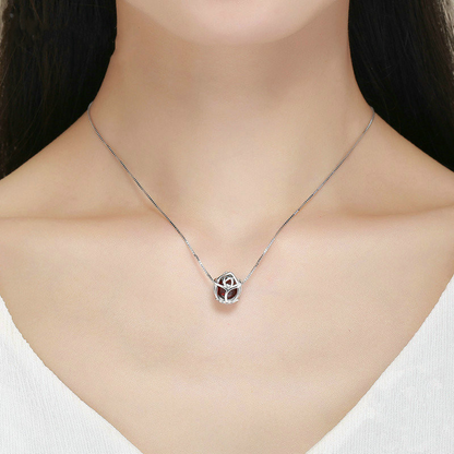 Red Rose Charm in S925 Sterling Silber - Perla d'Oro #