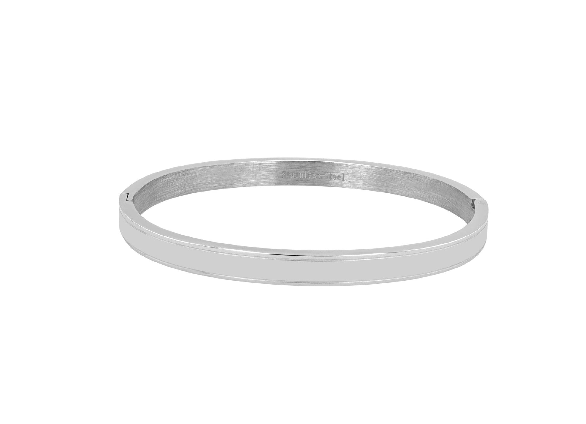 Armreif aus Edelstahl Jasmine – Silver - Perla d'Oro