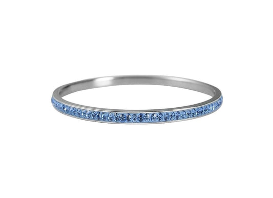 Armreif aus Edelstahl mit Blauen Zirkonia - Perla d'Oro