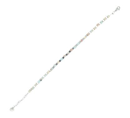 Damenarmband mit Calcit Edelsteine Silver - Perla d'Oro