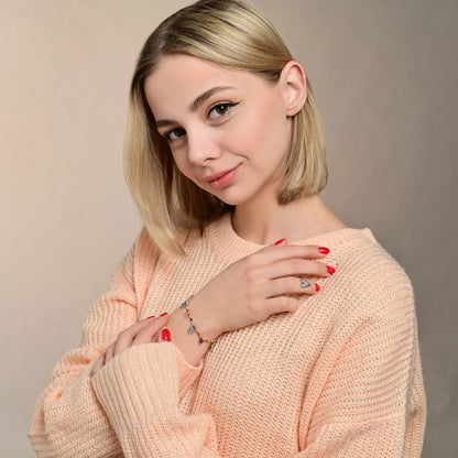 Damenarmband mit Lebensbaumanhänger Gold - Perla d'Oro