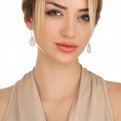 Ethnische Folklore Ohrhänger aus 925er Silber von MadamLili, filigrane Tropfen-Ohrschmuck.