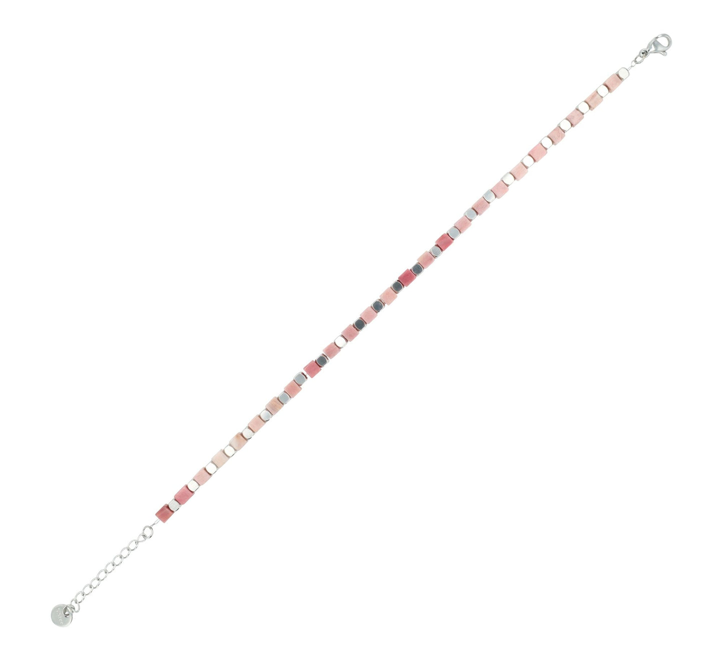 Edelsteinarmband Rot Aventurin – Silver - Perla d'Oro