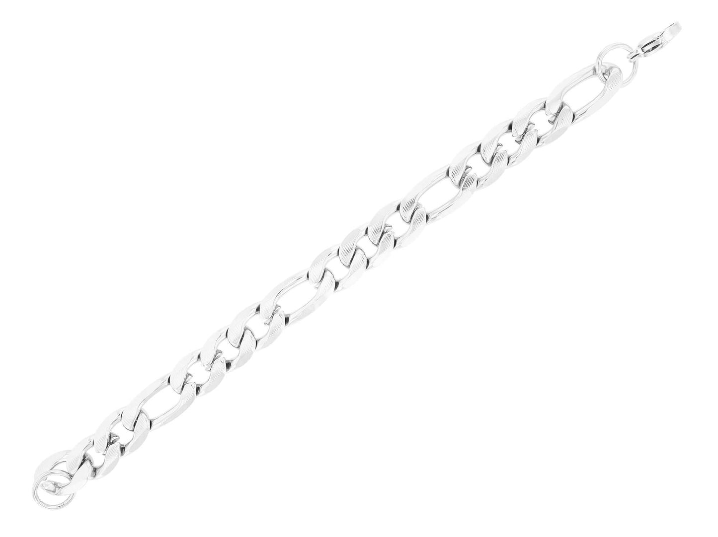 Versilbertes Figaro Armband aus Edelstahl - Perla d'Oro