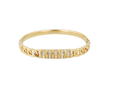 Spangenarmband Gold mit Similibesatz - Perla d'Oro