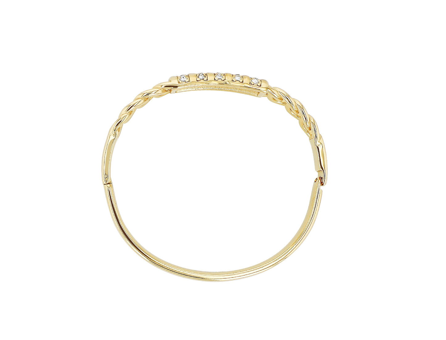 Spangenarmband Gold mit Similibesatz - Perla d'Oro