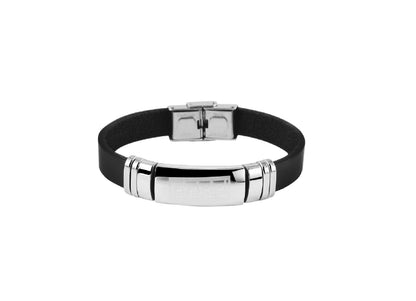 Lederarmband Noir Éclat - Perla d'Oro
