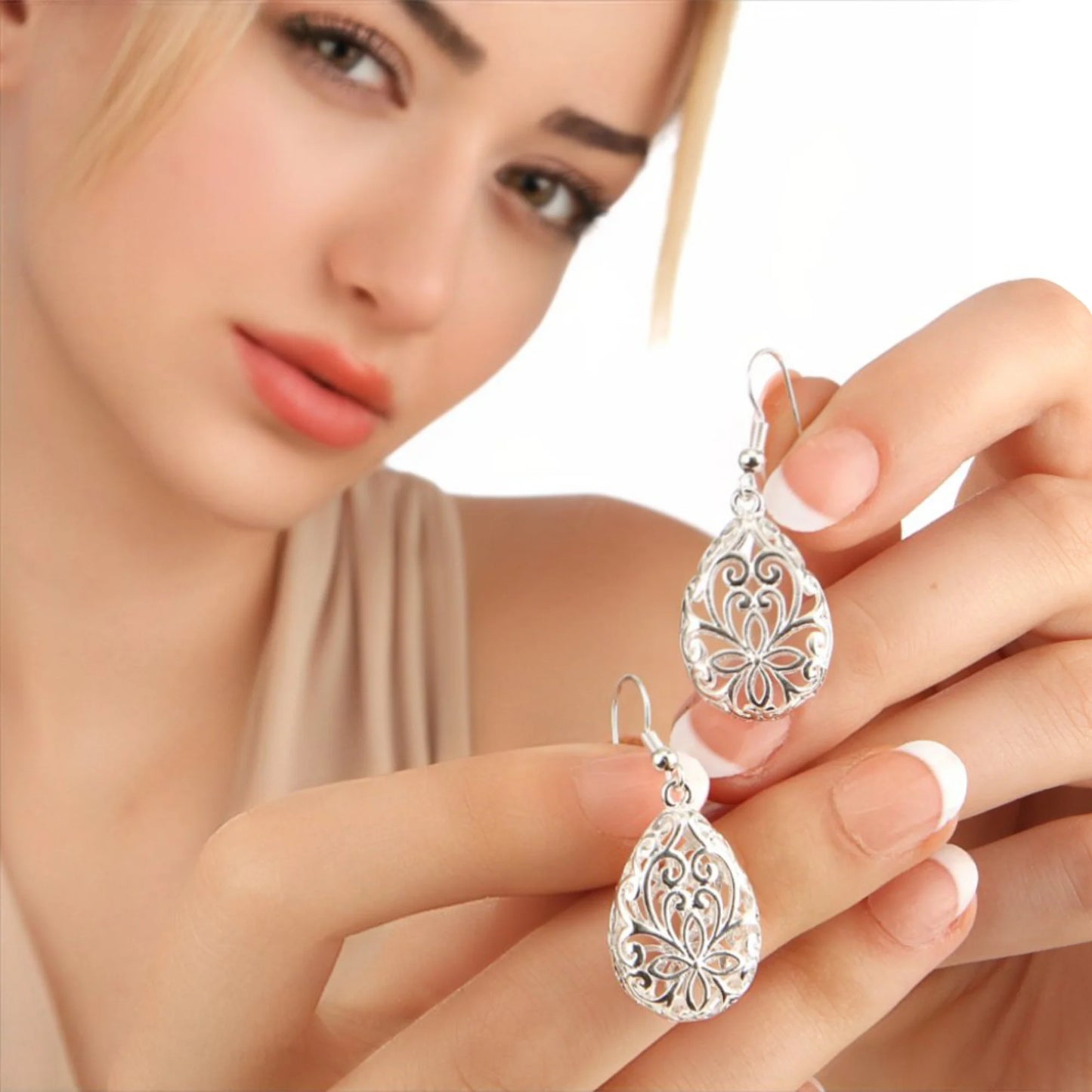 Ethnische Folklore Ohrhänger aus 925er Silber von MadamLili – filigrane Blütenmotive