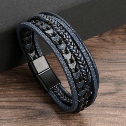 Lederarmband für Herren Axis - Perla d'Oro