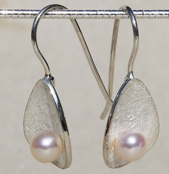 Ohrhänger mit Süßwasserperlen Lunaris long - Perla d'Oro