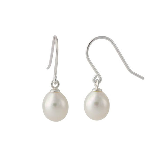 Ohrringe mit Süßwasserperle 7x8,5 mm - Perla d'Oro