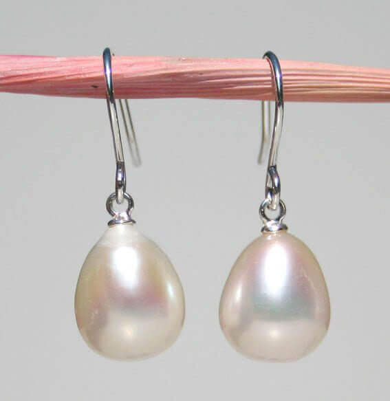 Ohrringe mit Süßwasserperle 8x11,5 mm - Perla d'Oro