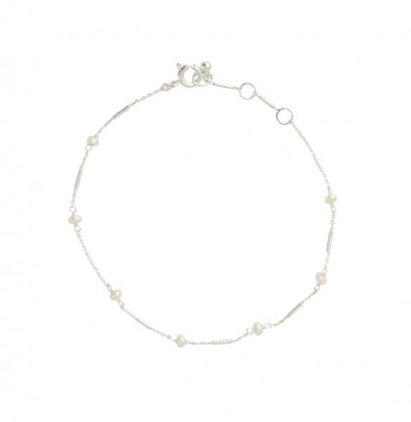 Silberarmband mit Süßwasserzuchtperlen - Perla d'Oro