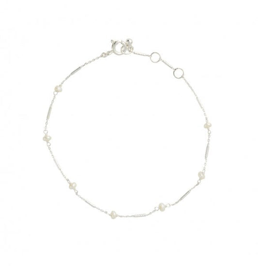Silberarmband mit Süßwasserzuchtperlen - Perla d'Oro